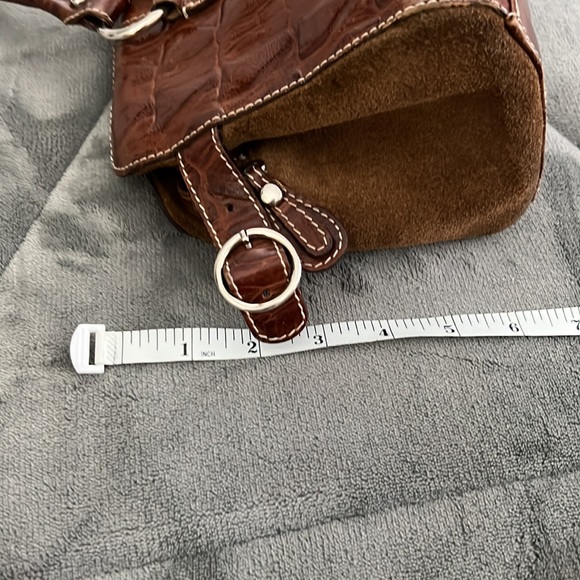 Barbara Leather Vintage  Croc Handbag! - Picture 8 of 10